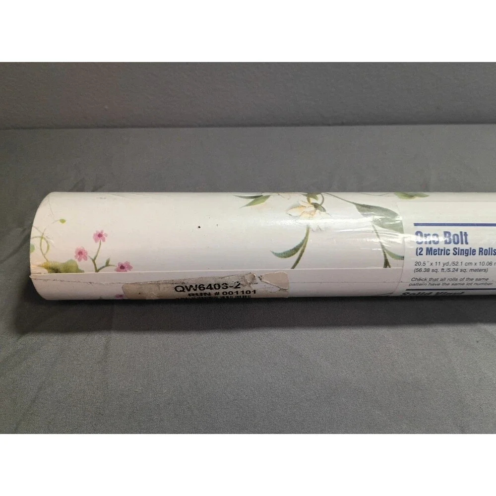 Chesapeake Solid Wallcovering Wallpaper Floral Design Pattern #WQ6403-2